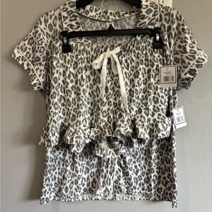 Leopard Print Pajama Set